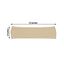 5 Pack Stretch Spandex Chair Sashes Champagne - Fitted Finish Two Ply Heavy Duty Chair Bands 5"x12"