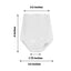 12-Pack Plastic Stemless Wine Glasses Clear Diamond Shaped - Reusable Whiskey Cups 12oz