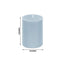 12-Pack 3"x4" Unscented Dripless Pillar Candles â€“ Dusty Blue Long-Burning Wax Candles with Cotton Wicks for Home, Weddings & Event Decor