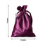 12 Pack 5"x7" Eggplant Satin Drawstring Wedding Party Favor Gift Bags