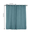 2 Pack Handmade Light Blue Faux Linen Curtains 52"x84", Curtain Panels With Chrome Grommets