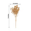 4-Pack Artificial Baby's Breath Flower Bouquet Metallic Gold for Event Decor & Centerpieces 13"