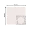 20-Pack Paper Beverage Napkins with Silver Foil Lace Design White - 3 Ply Disposable 18GSM European Style Cocktail Napkins 5"x5"