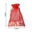 10 Pack 5"x7" Red Organza Drawstring Wedding Party Favor Gift Bags