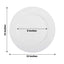 6-Pack Acrylic Round Charger Plates 13" in White with Beaded Rim, Dinner Charger Event Tabletop Decor