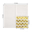 20-Pack Paper Dinner Napkins with Chevron Design Metallic Gold - Disposable 3 Ply Cocktail Napkins for Weddings
