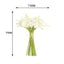 20 Stems 14" White Artificial Poly Foam Calla Lily Flowers