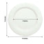 10-Pack Disposable Round Charger Plates in White with Leathery Texture - Durable 1100GSM Cardboard Placemats for Dinner Parties & Banquets 13"