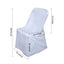 Polyester Chair Cover for Folding Lifetime Chairs White - Reusable Durable Slip-On Cover for Weddings & Gatherings