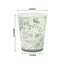 24 Pack Disposable Paper Cups in White Sage Green French Toile Pattern, Elegant Party Cups - 9oz