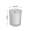 12-Pack Votive Candle Set White with Clear Glass Holders - Tealight Candles for Decor