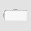 2-Pack Acrylic Plexiglass Sheets Rectangular Side Plates White - Protective Film Coating 40"x12"