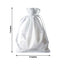 12 Pack 5"x7" White Satin Drawstring Wedding Party Favor Gift Bags