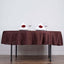 Polyester 70" Round Tablecloth Chocolate - Durable & Wrinkle-Resistant Table Cover
