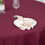 Premium Polyester 108" Round Tablecloth Burgundy - Wrinkle-Resistant 220GSM Table Cover