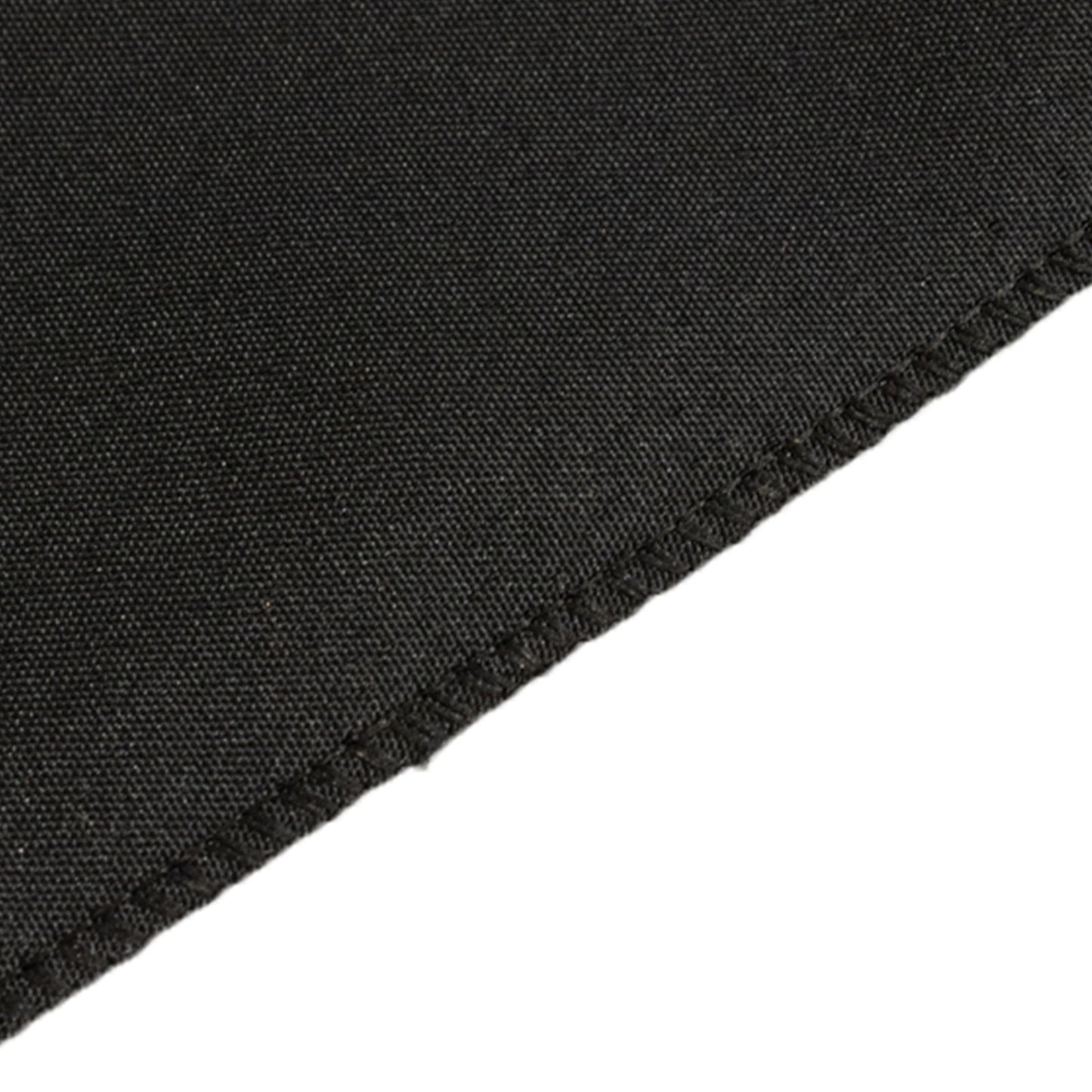 Fitted Polyester 48"x24"x30" Rectangle Tablecloth Black - Durable and Sleek for Events