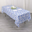 Satin Rectangular 60"x102" Tablecloth White/Blue French Toile Design - Stylish & Wrinkle-Resistant Table Cover