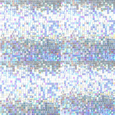 Disco Theme Iridescent Blue Square Sequin Shimmer Wall Party Photo Backdrop, 24sq.ft Active Spangle Wall Art DÃ©cor Panels - 24 Panels