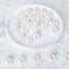 120-Pack Faux Craft Pearl Beads White - Glossy Beads with Holes for Vase Filler Jewelry Making Bridal Accessories & Event Decor 20mm