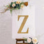Decorative Rhinestone Alphabet "Z" Letter Stickers, Glitter Adhesive Craft Letters Gold DIY Sparkle Embellishments 8"