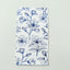 50-Pack Paper Dinner Napkins White with Blue Magnolia Flowers Print 2-Ply - Disposable Soft Napkins for Parties