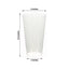 12-Pack Plastic Party Cups Clear - Durable Disposable Tumblers for Drinks 17oz 5.5"