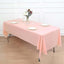 5-Pack Plastic Table Covers Blush Rectangle - Reliable PVC Disposable Covers for Gatherings 54"x108"