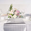 Glitter Paper 9ft Table Runner Roll Silver Disposable Ridge Pattern Table Decor