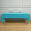 5-Pack Plastic Table Covers Turquoise Rectangle - Reliable PVC Disposable Covers for Gatherings 54"x108"