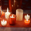 12-Pack Tealight Candles Heart Shaped Design Red - Valentines Decor for Romantic Settings Mini
