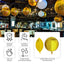 4-Pack 32" Metallic Gold Sphere Balloons, Orbz Mylar Balloons Helium or Air-Filled Party Supplies