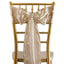 5 Pack Satin Chair Sashes Nude - Durable Chair Bows with Shiny Finish 6"x106"