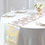 Disposable Table Runner Roll 108" Metallic Gold Foil Palm Leaves Print - Chic Non-Woven Tropical Table Decor for Events