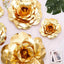2 Pack 20" Large Metallic Gold Real Touch Artificial Foam DIY Craft Roses