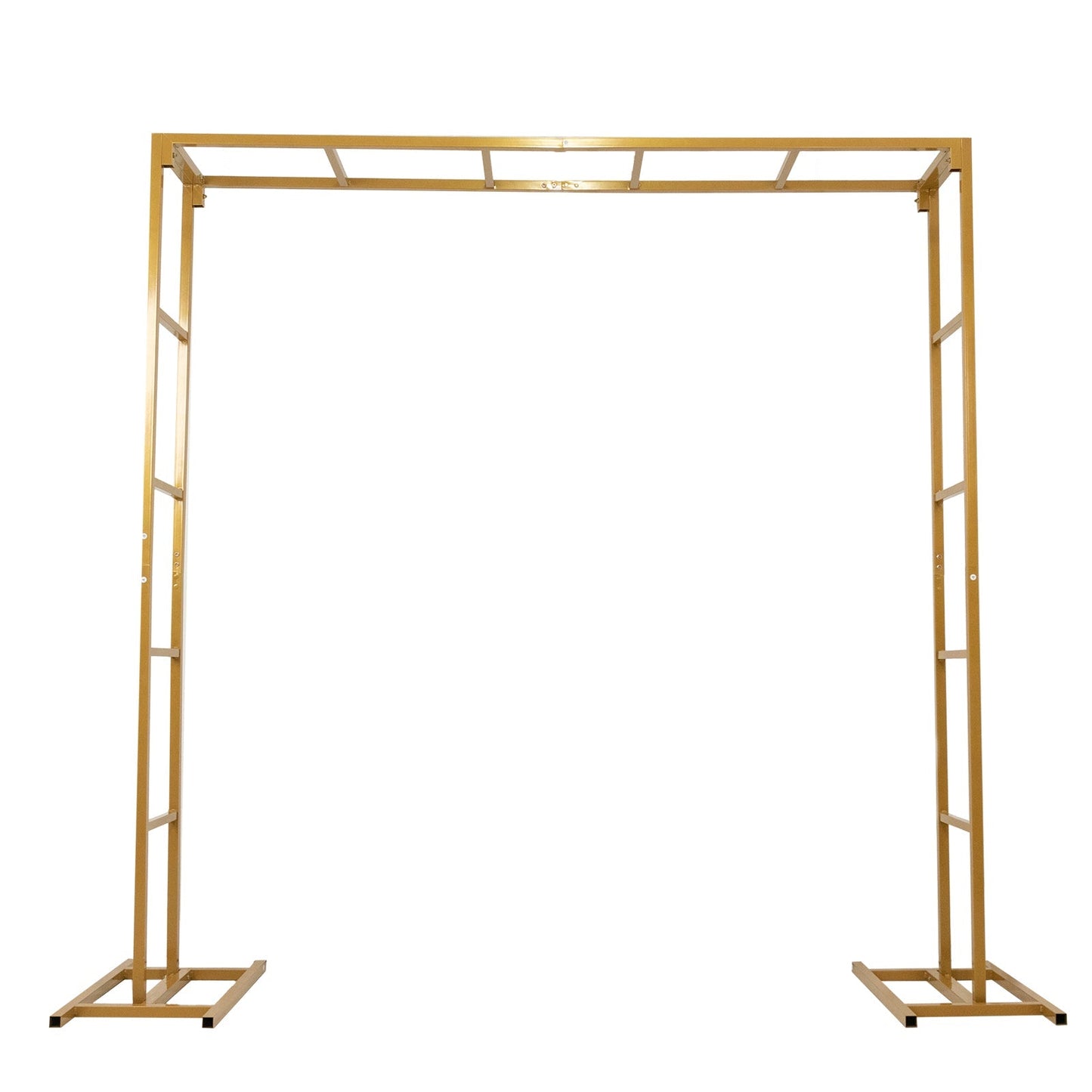 6ftx6ft Gold Square Arbor - Freestanding 6' High Over the Table Stand, Backdrop Stand with Double Frame for Floral Balloon DÃ©cor