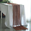 Gauze Cheesecloth 10ft Table Runner Cinnamon Brown - Rustic Boho Style