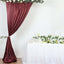 8ftx10ft Burgundy Satin Event Curtain Drapes, Backdrop Event Panel