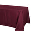 Polyester 72"x120" Rectangle Tablecloth Burgundy - Durable and Stylish Table Cover