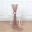 5 Pack Cheesecloth Gauze 16"x88" Chair Sashes Dusty Rose - Stylish Boho Decor for Weddings & Gatherings