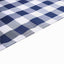 Polyester 14"x108" Table Runner Navy Blue/White - Gingham Plaid Design