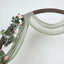 20ft Dusty Sage Green Gauze Cheesecloth Fabric Wedding Arch Drapery, Window Scarf Valance, Boho Decor Arbor Curtain Panel