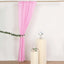 2 Pack Pink Polyester Event Curtain Drapes, 10ftx8ft Backdrop Event Panels With Rod Pockets 130 GSM
