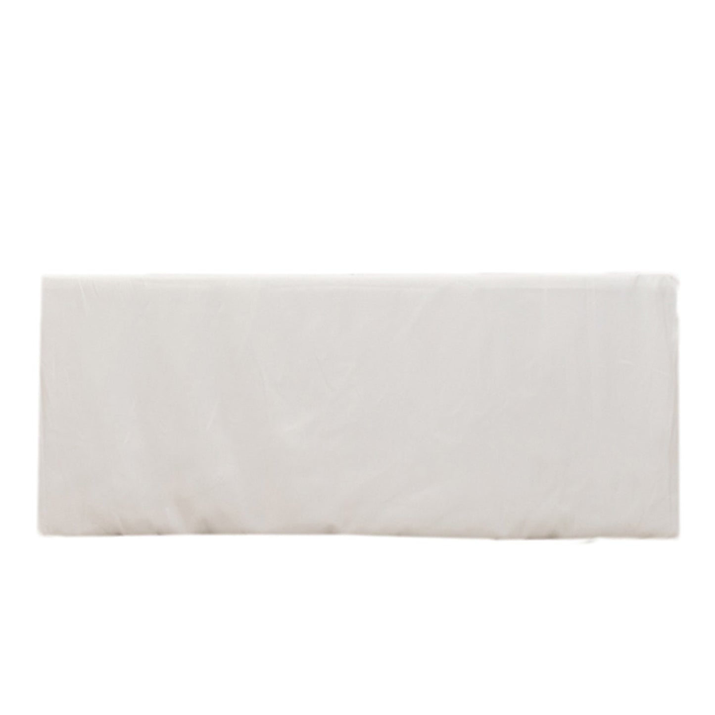 Premium Polyester 6ft Rectangle Tablecloth White Durable Fitted 220GSM Table Cover for Trade Shows & Events