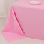 Premium Polyester 90"x132" Rectangle Tablecloth Pink - Seamless 220GSM Stain-Resistant Table Cover