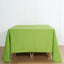 Polyester Square 90"x90" Tablecloth Apple Green - Wrinkle-Resistant & Durable Table Cover