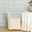 10 Pack Polyester Chair Cover for Banquet Chairs Beige - Stain-Resistant Reusable Slip-On Slipcover