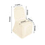 Polyester Slip On Banquet Chair Covers Beige - Stain-Resistant Reusable Durable Fabric