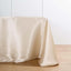 Satin Rectangular 90"x156" Tablecloth Beige - Seamless Table Cover