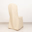 Scuba Stretch Chair Cover Beige for Banquet Chairs Slim Fit Design - Wrinkle Free and Durable Slipcover