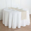Faux Linen 12"x108" Table Runner Beige - Slubby Textured & Wrinkle Resistant Table Decor